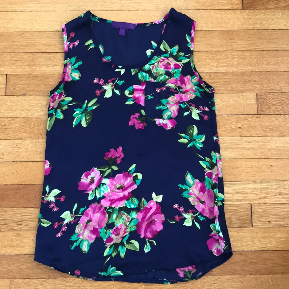 Flowy floral tank top